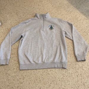 TRI DELTA Gray zip front Sweat Shirt